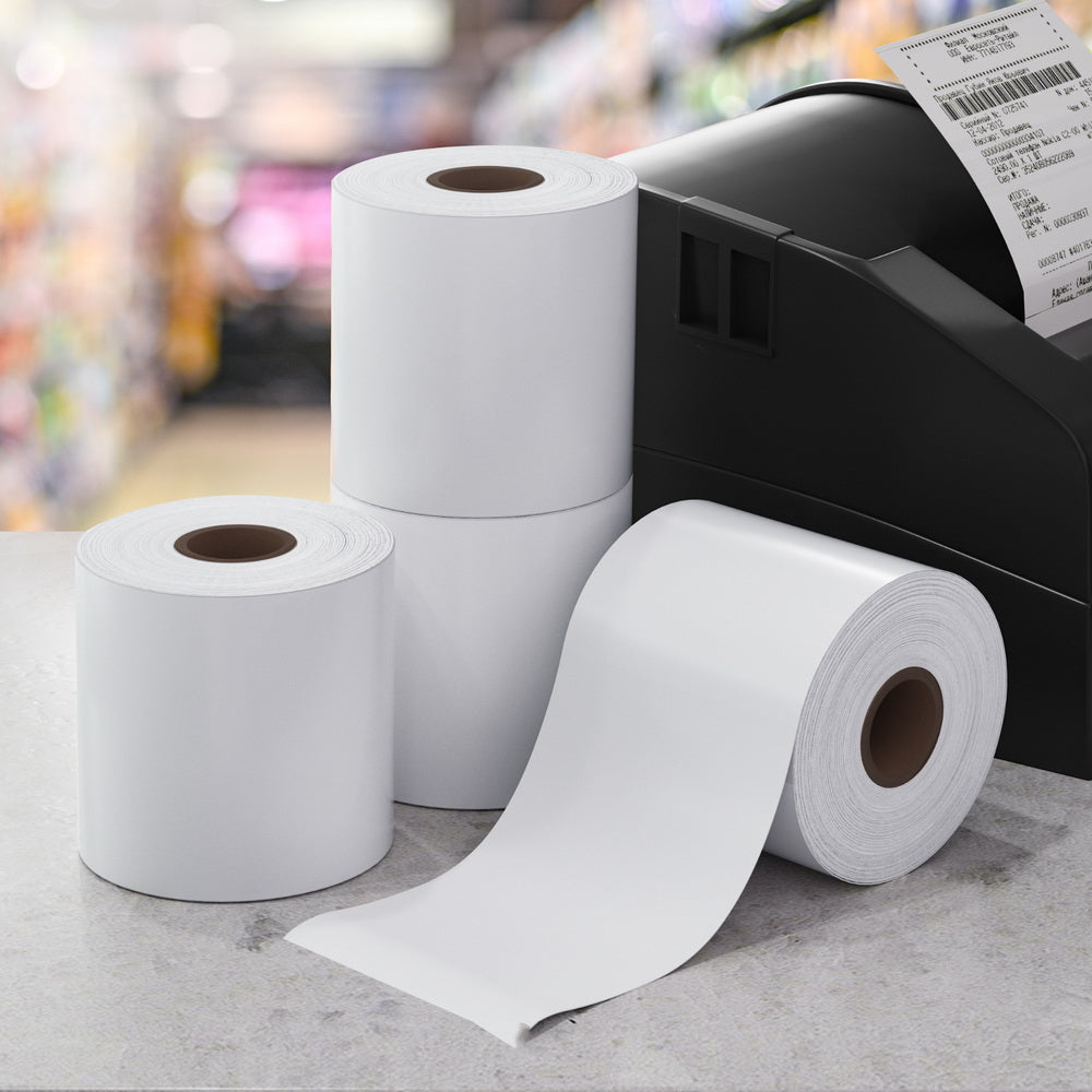 50 Rolls Thermal Label Paper Printer Paper Cash Register POS Receipt Roll TH-PAPER-80X80-50-WH