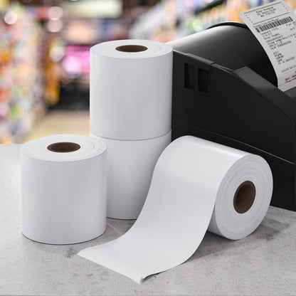100 Rolls Thermal Label Paper Printer Paper Cash Register POS Receipt Roll TH-PAPER-80X80-50-WHX2