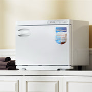 Devanti 23L Towel Warmer UV Sterilizer Heater Cabinet Beauty SPA Salon White TH-S-23L-WH