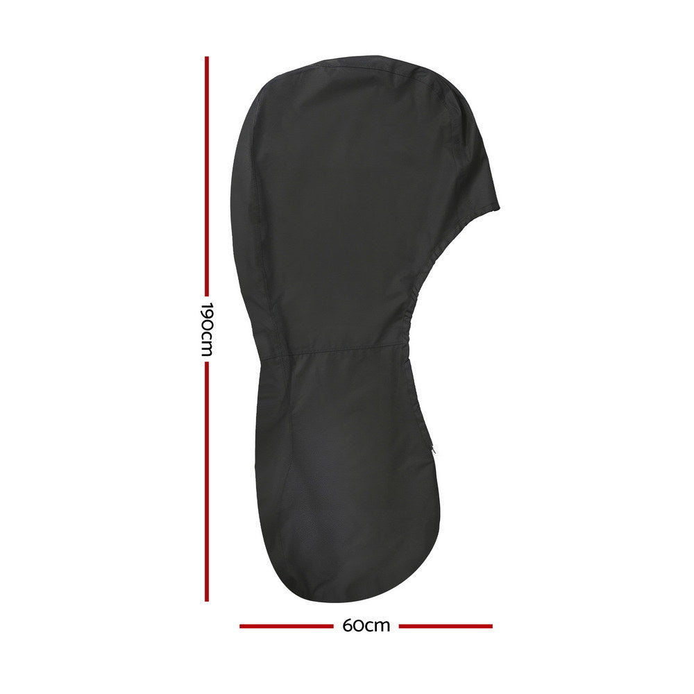 Seamanship Full Outboard Boat Motor Engine Cover Dust Rain Protection 100hp -150hp 600D Black TJBC-MC-150-BK