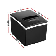Thermal Receipt Printer POS Printer Auto Cutter Label Maker High Speed TL-PRINTER-80X80-BK