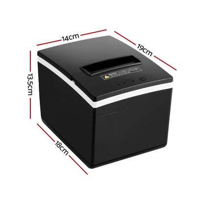 Thermal Receipt Printer POS Printer Auto Cutter Label Maker High Speed TL-PRINTER-80X80-BK