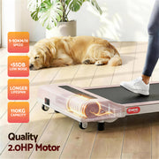 Everfit Treadmill Electric Walking Pad Under Desk Home Gym Fitness 360mm Pink