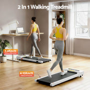 Everfit Treadmill Electric Walking Pad Under Desk Home Gym Fitness 360mm White