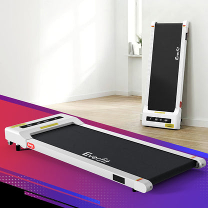 Everfit Treadmill Electric Walking Pad Under Desk Home Gym Fitness 360mm White TMILL-360-PAD-WH