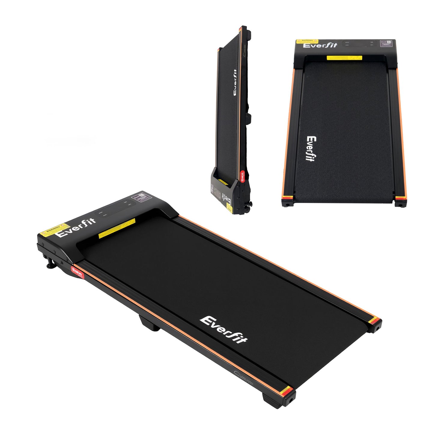 Everfit 3 in 1 Walking Pad Treadmill 12% Incline Under Desk Treadmills for Home Gym With 38cm Wide Belt TMILL-380-2INC-BK