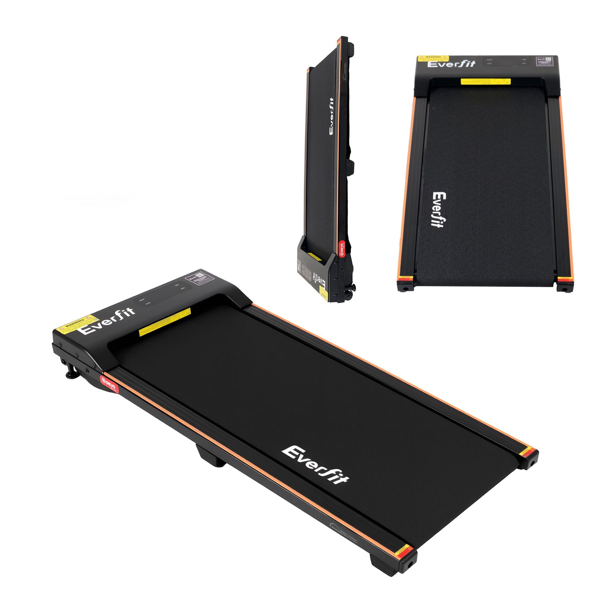 Everfit 3 in 1 Walking Pad Treadmill 12% Incline Under Desk Treadmills for Home Gym With 38cm Wide Belt TMILL-380-2INC-BK