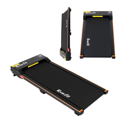 Everfit 3 in 1 Walking Pad Treadmill 12% Incline Under Desk Treadmills for Home Gym With 38cm Wide Belt TMILL-380-2INC-BK