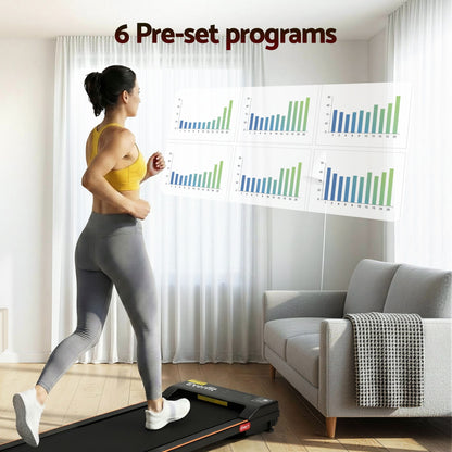 Everfit 3 in 1 Walking Pad Treadmill 12% Incline Under Desk Treadmills for Home Gym With 38cm Wide Belt TMILL-380-2INC-BK
