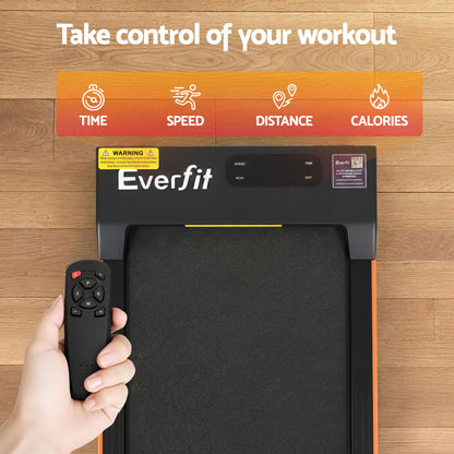 Everfit 3 in 1 Walking Pad Treadmill 12% Incline Under Desk Treadmills for Home Gym With 38cm Wide Belt TMILL-380-2INC-BK