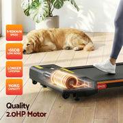 Everfit 3 in 1 Walking Pad Treadmill 12% Incline Under Desk Treadmills for Home Gym With 38cm Wide Belt