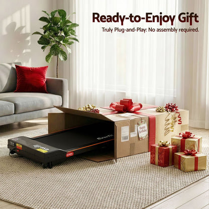 Everfit 3 in 1 Walking Pad Treadmill 12% Incline Under Desk Treadmills for Home Gym With 38cm Wide Belt TMILL-380-2INC-BK