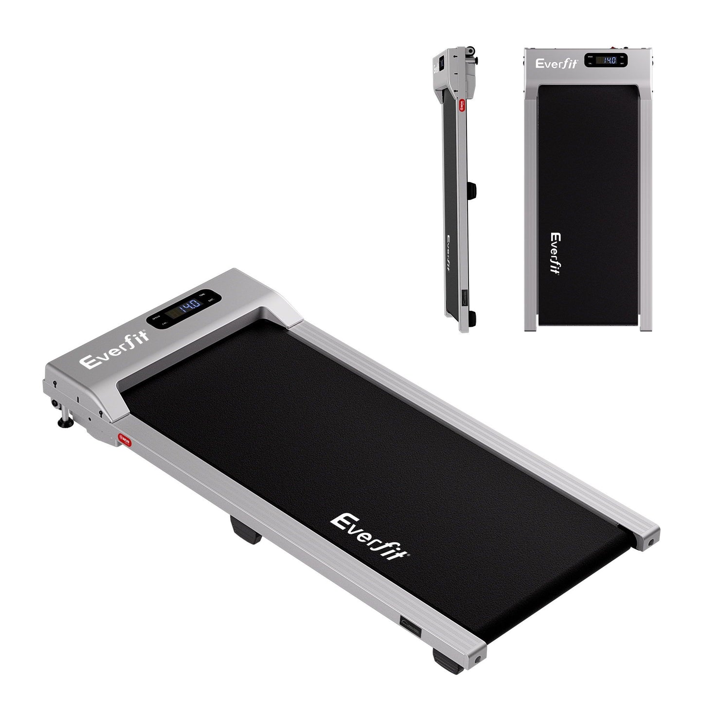 Everfit 3 in 1 Walking Pad Treadmill 12% Incline Under Desk Treadmills for Home Gym With 38cm Wide Belt Silver TMILL-380-2INC-SI