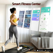 Everfit Walking Pad Treadmill 2 in 1 Foldable Under Desk for Home Gym With 38cm Belt With APP TMILL-380-FD-BK
