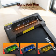 Everfit Walking Pad Treadmill 2 in 1 Foldable Under Desk for Home Gym With 38cm Belt With APP TMILL-380-FD-BK