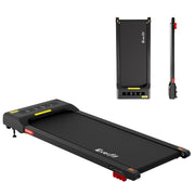 Everfit Treadmill Electric Walking Pad Incline Under Desk Home Gym 380mm Black