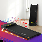 Everfit Treadmill Electric Walking Pad Incline Under Desk Home Gym 380mm Black