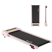 Everfit Treadmill Electric Walking Pad Incline Under Desk Home Gym 380mm Pink