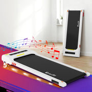 Everfit Treadmill Electric Walking Pad Incline Under Desk Home Gym 380mm White