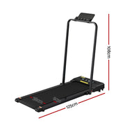 Everfit 2 in 1 Treadmill Electric Walking Pad Under Desk Home Gym Fitness 380mm Black TMILL-380-PAD