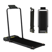 Everfit 2 in 1 Treadmill Electric Walking Pad Under Desk Home Gym Fitness 380mm Black TMILL-380-PAD