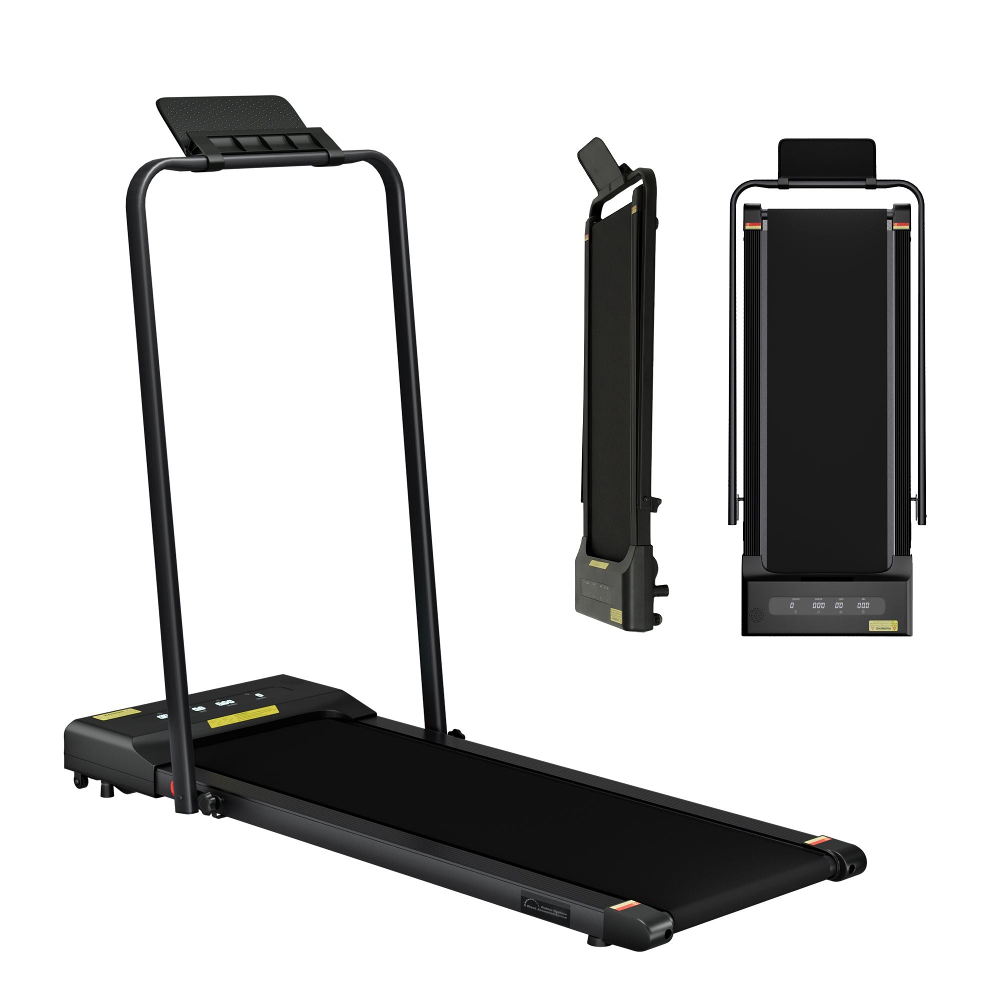 Everfit 2 in 1 Treadmill Electric Walking Pad Under Desk Home Gym Fitness 380mm Black TMILL-380-PAD