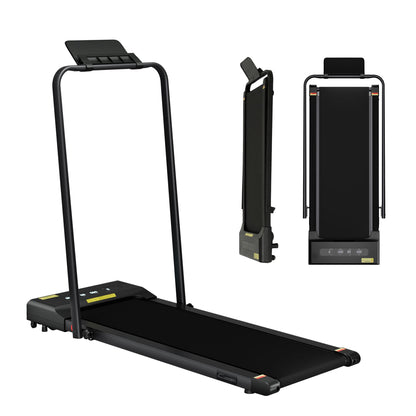 Everfit 2 in 1 Treadmill Electric Walking Pad Under Desk Home Gym Fitness 380mm Black TMILL-380-PAD