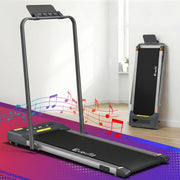 Everfit 2 in 1 Treadmill Electric Walking Pad Under Desk Home Gym Fitness 380mm Grey TMILL-380-PAD-GR