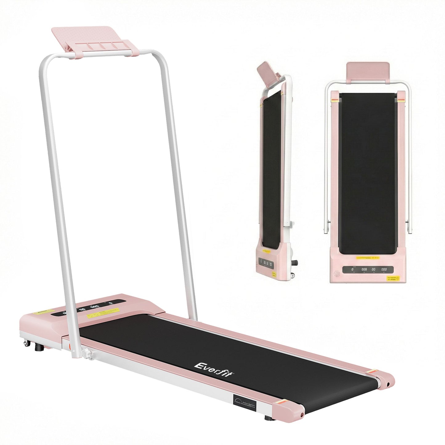 Everfit 2 in 1 Treadmill Electric Walking Pad Under Desk Home Gym Fitness 380mm Pink TMILL-380-PAD-PK
