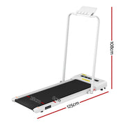Everfit 2 in 1 Treadmill Electric Walking Pad Under Desk Home Gym Fitness 380mm White TMILL-380-PAD-WH