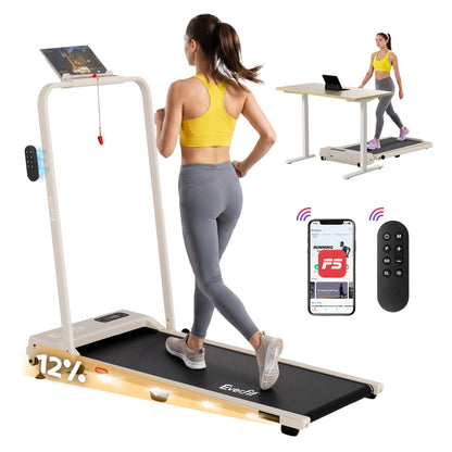 Everfit 3 in 1 Walking Pad Treadmill 12% Incline Under Desk Foldable Treadmills for Home Gym With 38cm Wide TMILL-380H-2INC-BG