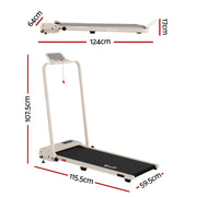 Everfit 3 in 1 Walking Pad Treadmill 12% Incline Under Desk Foldable Treadmills for Home Gym With 38cm Wide Belt APP Control