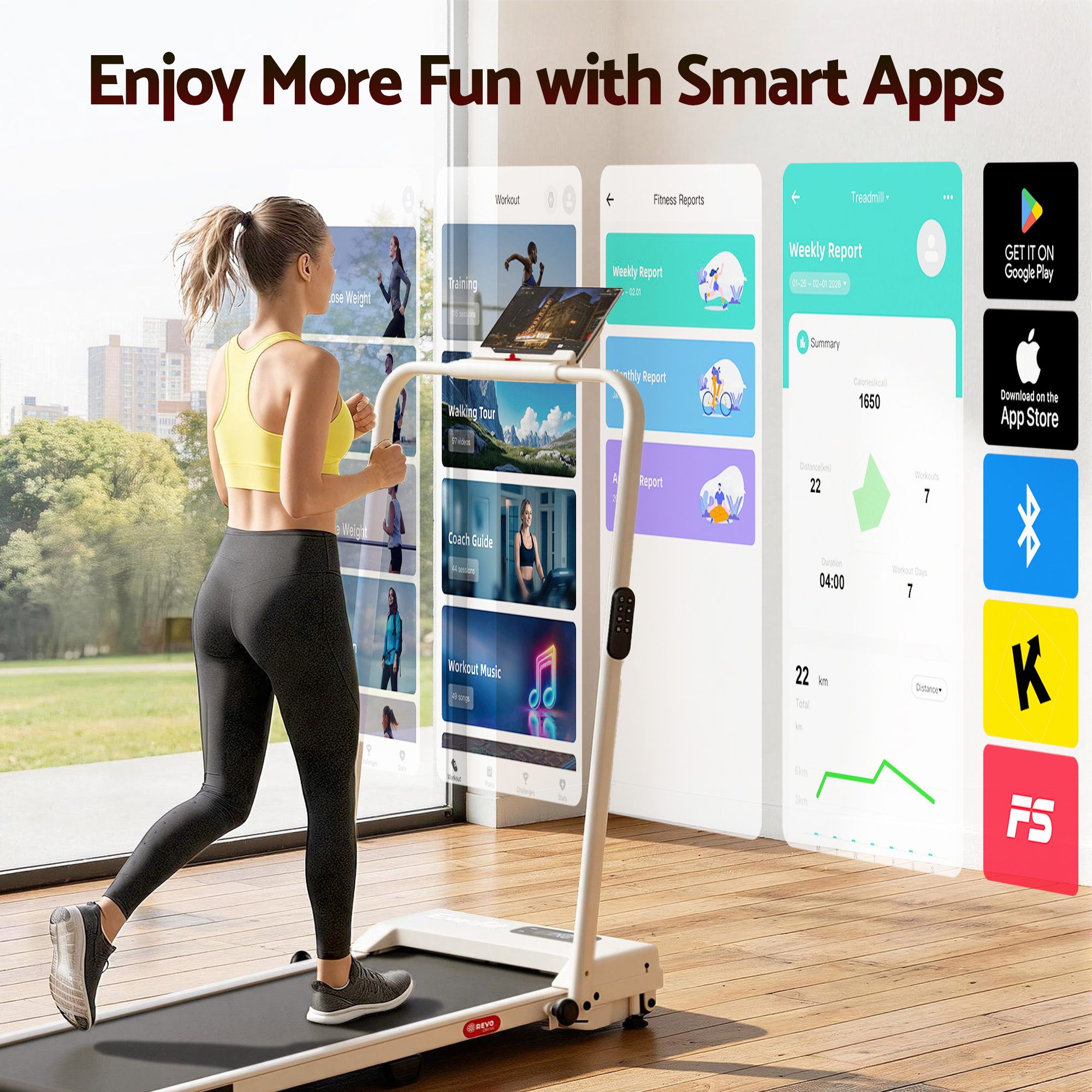 Everfit 3 in 1 Walking Pad Treadmill 12% Incline Under Desk Foldable Treadmills for Home Gym With 38cm Wide Belt APP Control