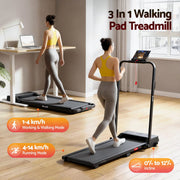Everfit 3 in 1 Walking Pad Treadmill 12% Incline Under Desk Foldable Treadmills for Home Gym With 38cm Wide Belt APP Control
