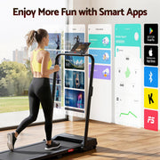 Everfit 3 in 1 Walking Pad Treadmill 12% Incline Under Desk Foldable Treadmills for Home Gym With 38cm Wide Belt APP Control