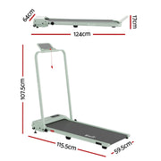 Everfit 3 in 1 Walking Pad Treadmill 12% Incline Under Desk Foldable Treadmills for Home Gym With 38cm Wide Belt APP Control