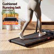 Everfit 3 in 1 Walking Pad Treadmill 12% Incline Foldable Under Desk Treadmills for Home Gym With 38cm Wide Belt Black