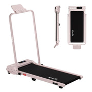 Everfit 3 in 1 Walking Pad Treadmill 12% Incline Foldable Under Desk Treadmills for Home Gym With 38cm Wide Belt Pink