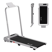 Everfit 3 in 1 Walking Pad Treadmill 12% Incline Foldable Under Desk Treadmills for Home Gym With 38cm Wide Belt Silver