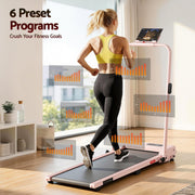 Everfit 3 in 1 Walking Pad Treadmill 12% Incline Under Desk Treadmills for Home Gym With 38cm Wide Belt APP TMILL-380H-2INC-PK