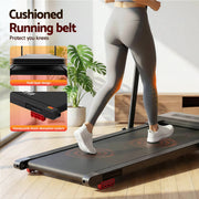 Everfit Treadmill Electric Walking Pad Incline Under Desk 380mm Black