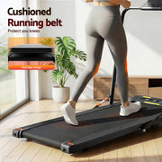 Everfit Treadmill Electric Walking Pad Under Desk Home Gym Fitness 400mm Black