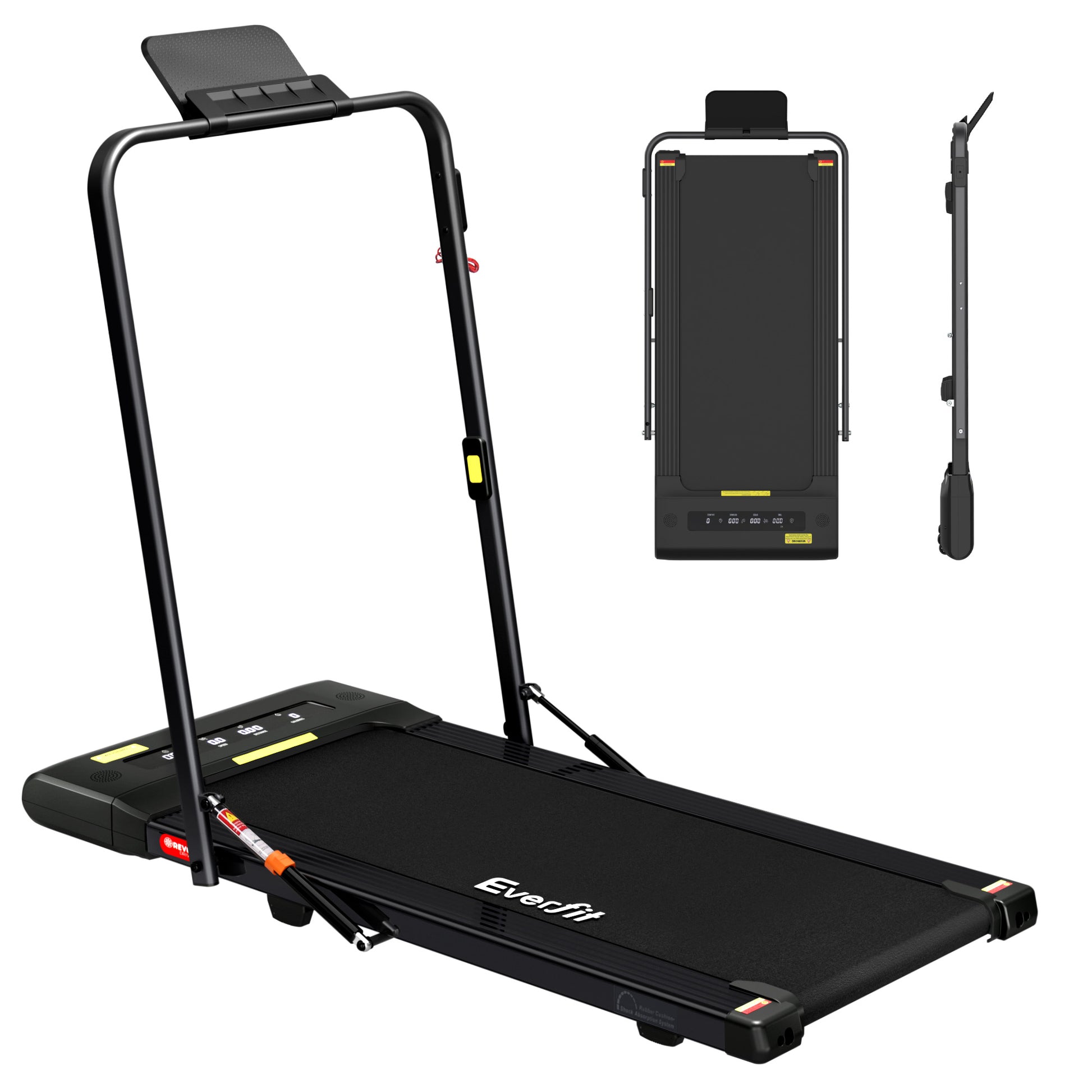 Everfit Treadmill Electric Walking Pad Under Desk Home Gym Fitness 400mm Black TMILL-400-2IN1-BK