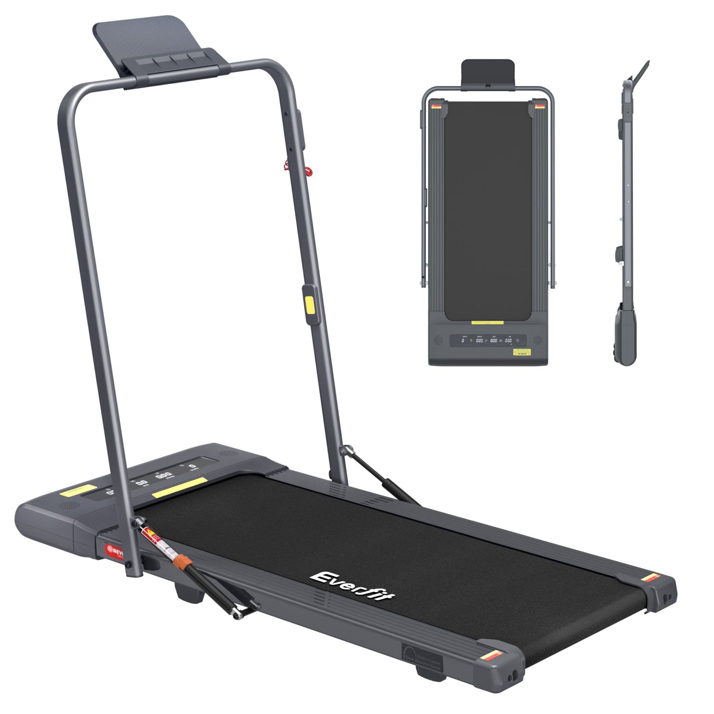 Everfit 2 in 1 Treadmill Electric Walking Pad Under Desk Home Gym Fitness 400mm Grey TMILL-400-2IN1-GR