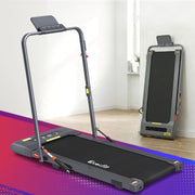 Everfit 2 in 1 Treadmill Electric Walking Pad Under Desk Home Gym Fitness 400mm Grey TMILL-400-2IN1-GR
