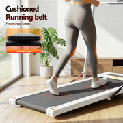 Everfit Treadmill Electric Walking Pad Under Desk Home Gym Fitness 400mm White