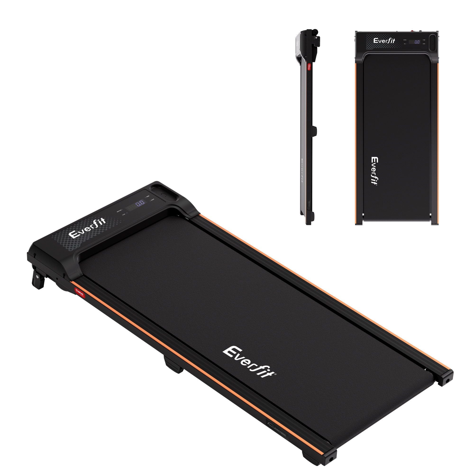Everfit 3 in 1 Walking Pad Treadmill 12% Incline Under Desk Treadmills for Home Gym With 40cm Wide Belt Black