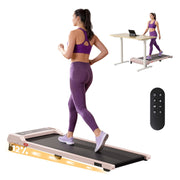 Everfit 3 in 1 Walking Pad Treadmill 12% Incline Under Desk Treadmills for Home Gym With 40cm Wide Belt Pink