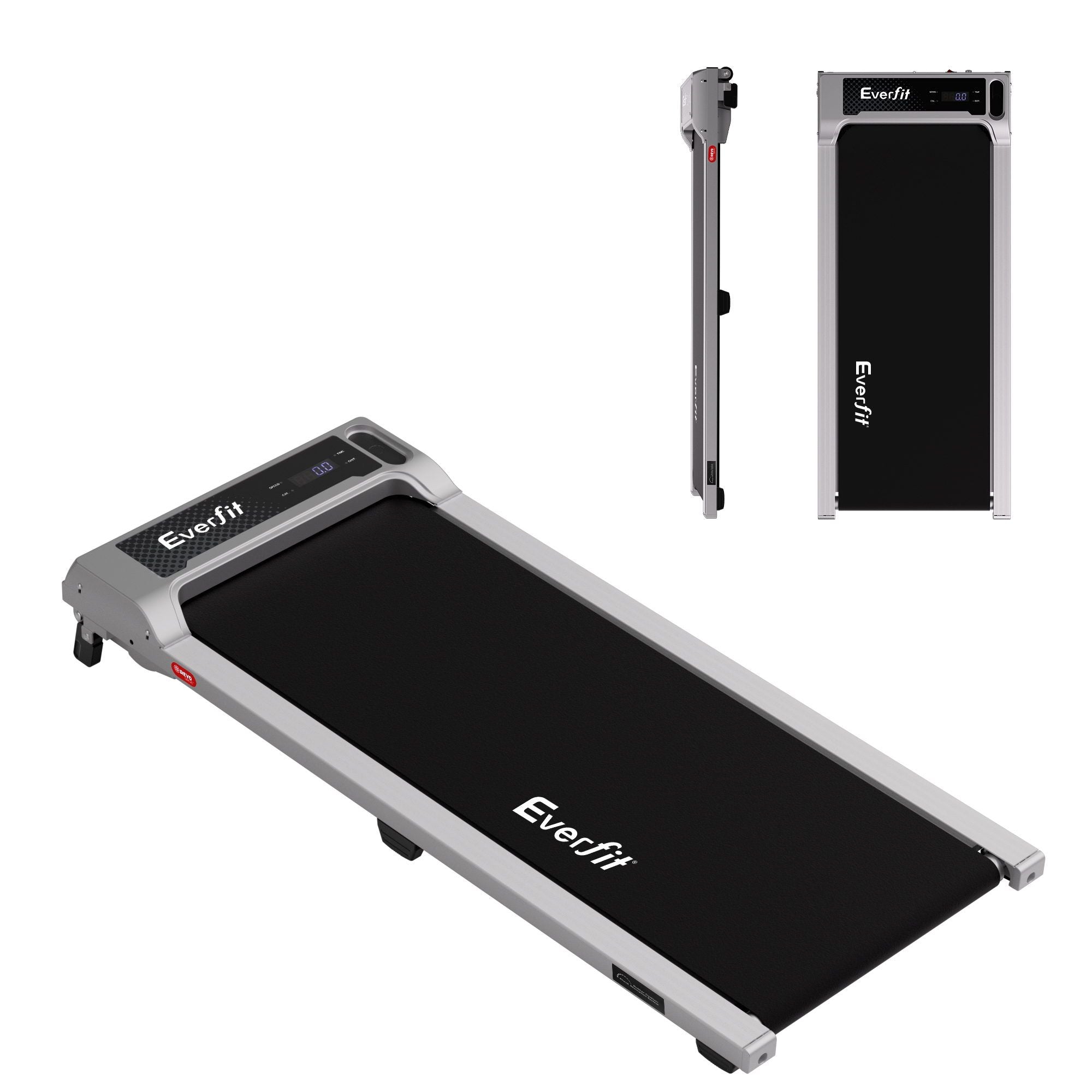 Everfit 3 in 1 Walking Pad Treadmill 12% Incline Under Desk Treadmills for Home Gym With 40cm Wide Belt Sliver