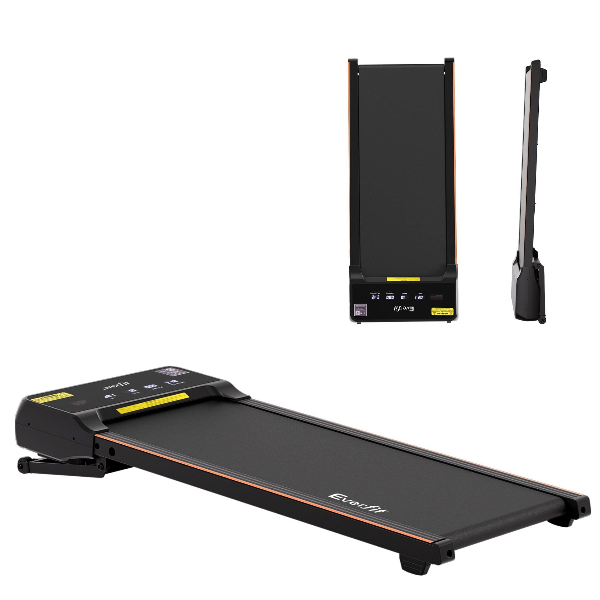 Everfit 3 in 1 Walking Pad Treadmill 20% Auto Incline Under Desk Treadmills for Home Gym With 40cm Wide Belt TMILL-400-AINC-BK
